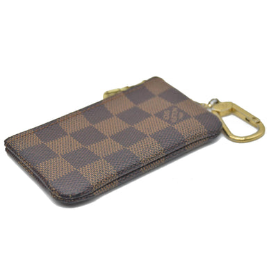 AUCTION  $345 Louis Vuitton  Damier Ebene Key Pouch