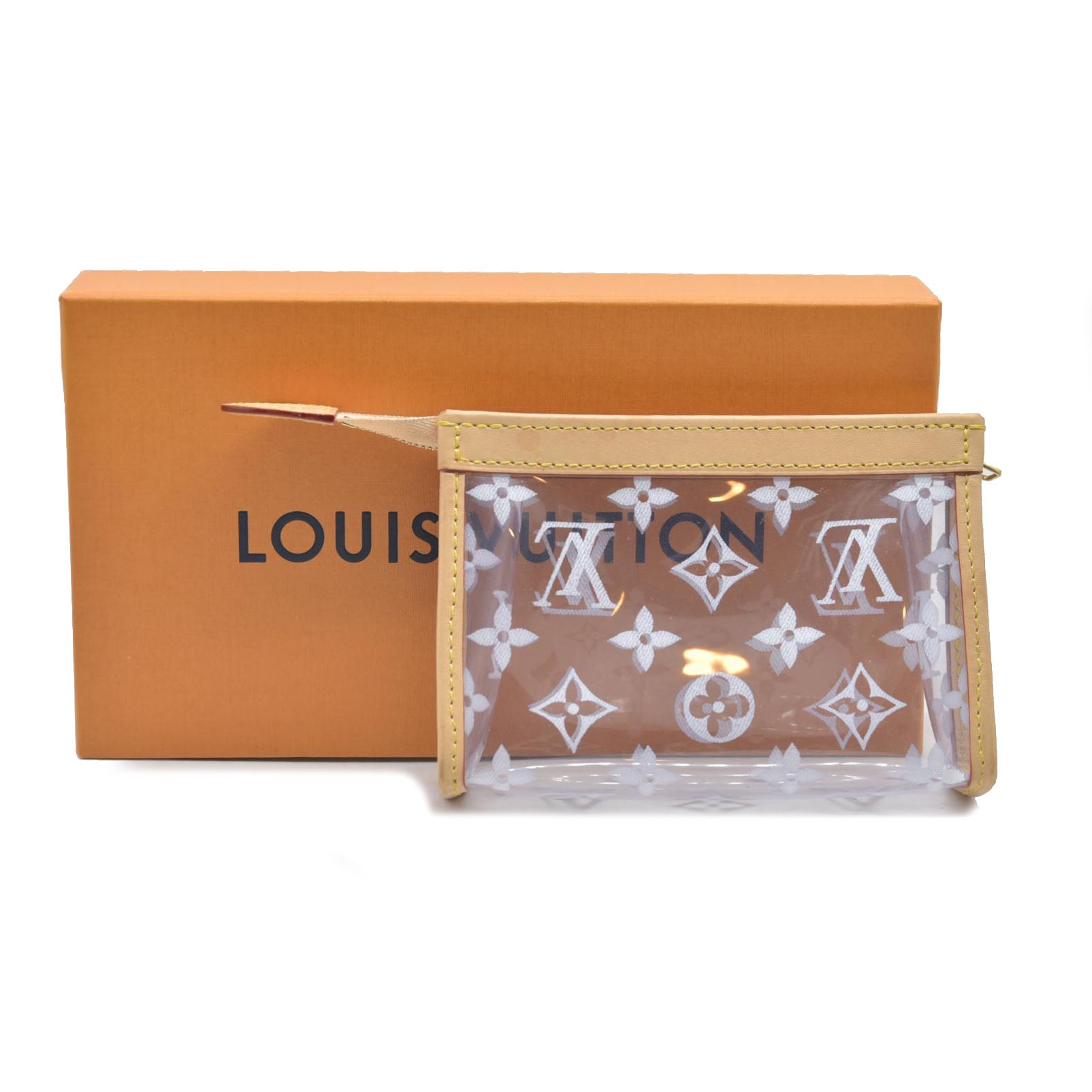 $1320 Louis Vuitton Medium Toilet Pouch 15 Translucent