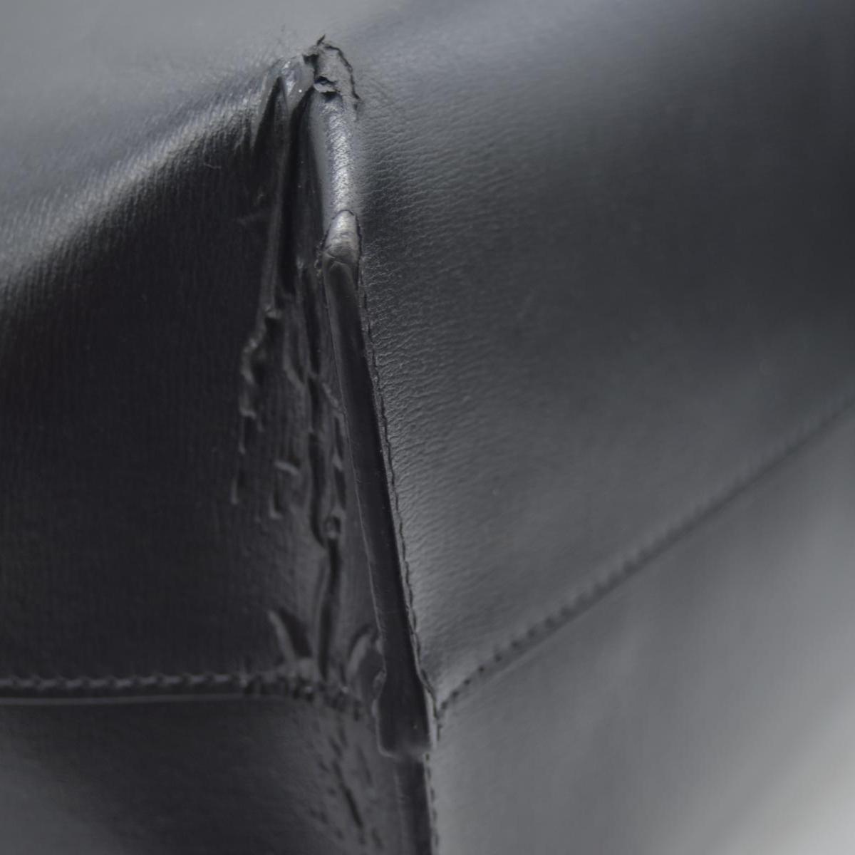 $1600 2018 Saint Laurent Vintage Calfskin Perforated East West Shopping Tote Black 10020170