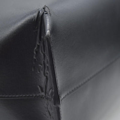 $1600 2018 Saint Laurent Vintage Calfskin Perforated East West Shopping Tote Black 10020170