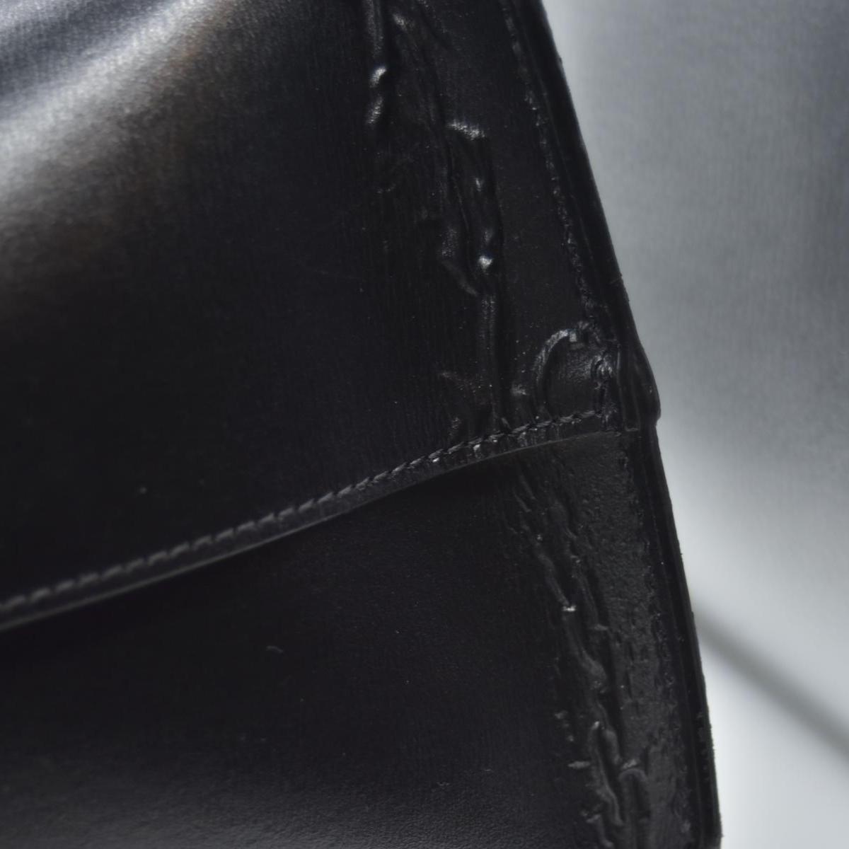 $1600 2018 Saint Laurent Vintage Calfskin Perforated East West Shopping Tote Black 10020170