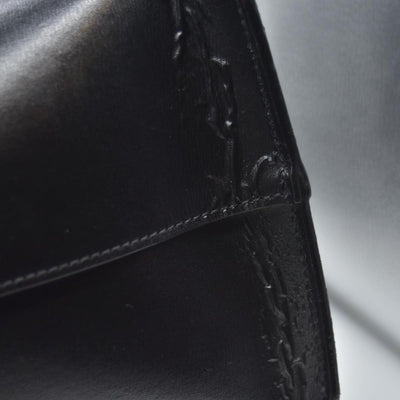 $1600 2018 Saint Laurent Vintage Calfskin Perforated East West Shopping Tote Black 10020170