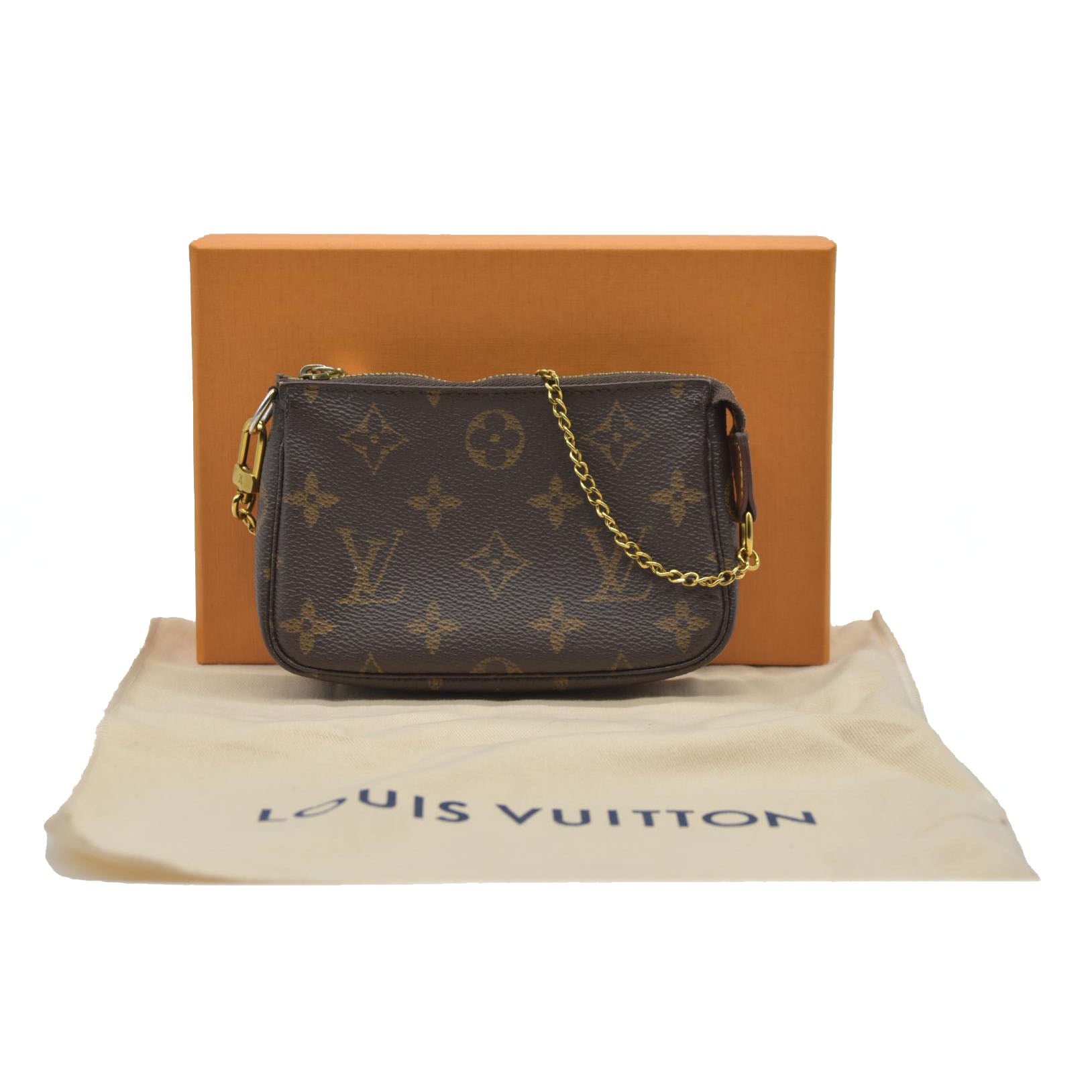 AUCTION  $1050 Louis Vuitton Monogram Mini Pochette Accessories SP2158