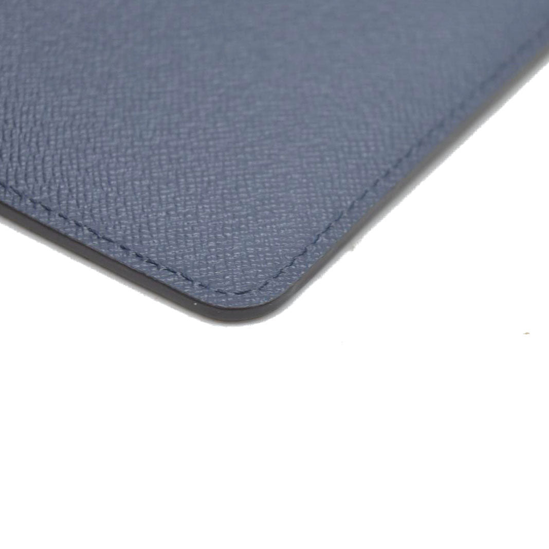 Louis Vuitton  Calfskin Jeanne Wallet Zippered Insert Dark Blue