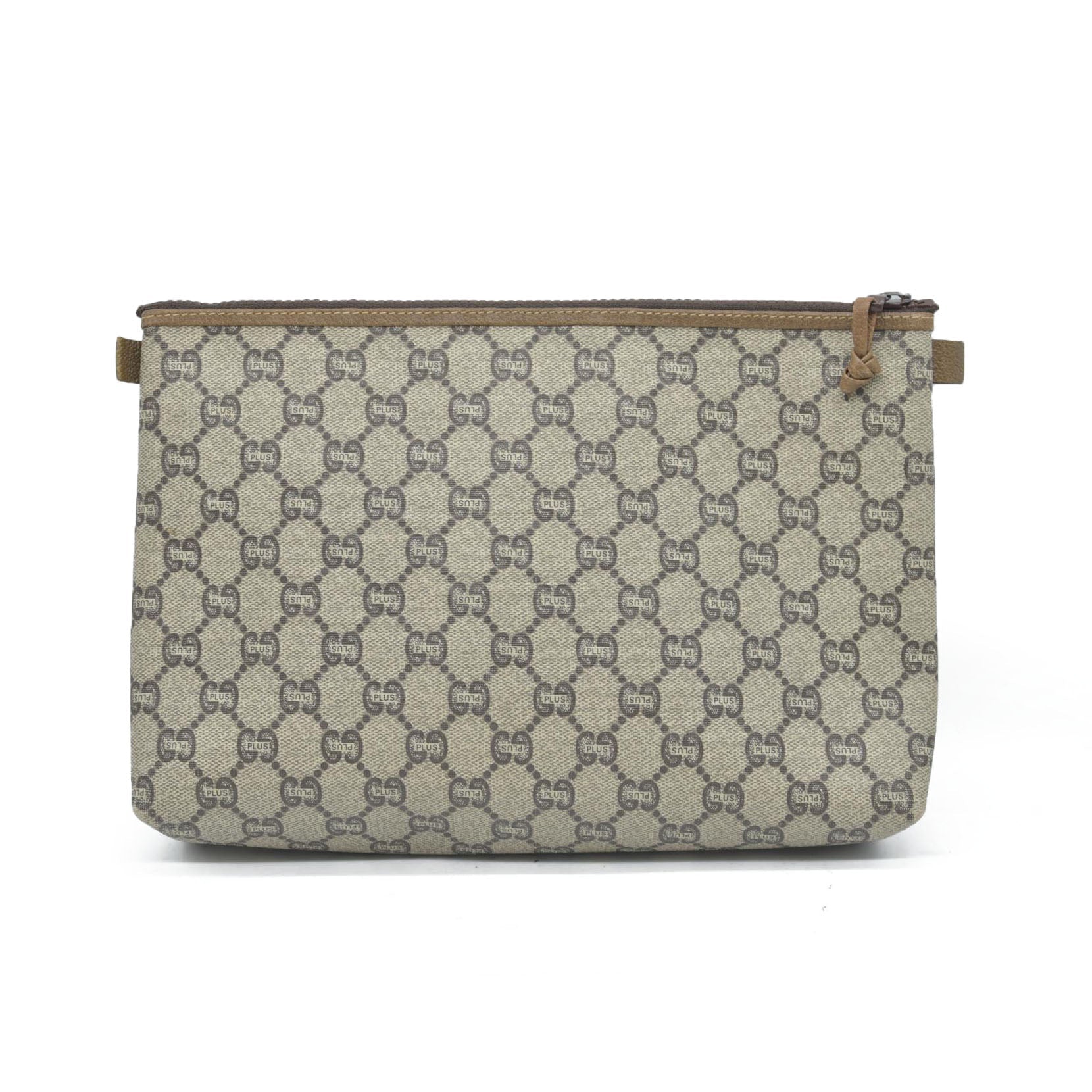 Gucci GG  Gucci Plus PVC Leather Pouch Clutch Bag