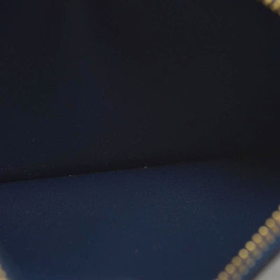 Louis Vuitton  Calfskin Jeanne Wallet Zippered Insert Dark Blue