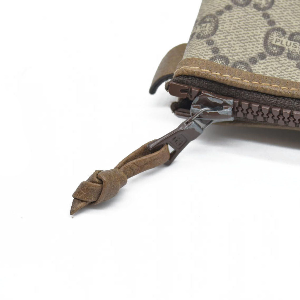 Gucci GG  Gucci Plus PVC Leather Pouch Clutch Bag