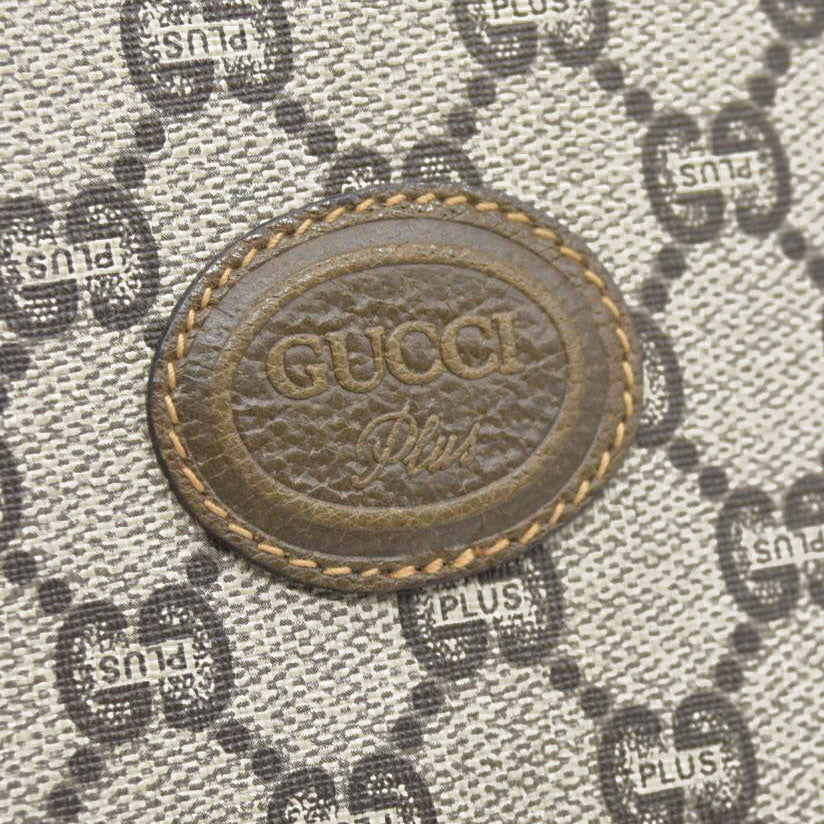 Gucci GG  Gucci Plus PVC Leather Pouch Clutch Bag