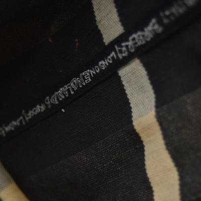 $900 Burberry Coated Canvas Mega Check Medium Doodle Tote Black White