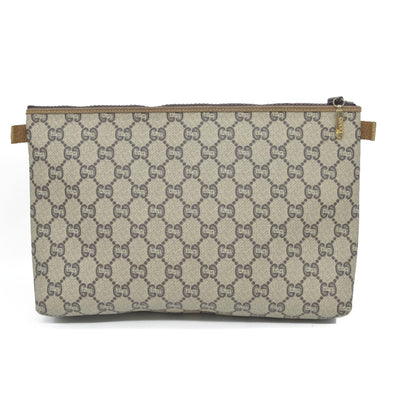 Gucci GG  Gucci Plus PVC Leather Pouch Clutch Bag