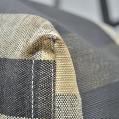 $900 Burberry Coated Canvas Mega Check Medium Doodle Tote Black White