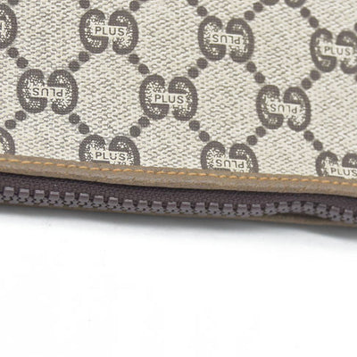 Gucci GG  Gucci Plus PVC Leather Pouch Clutch Bag