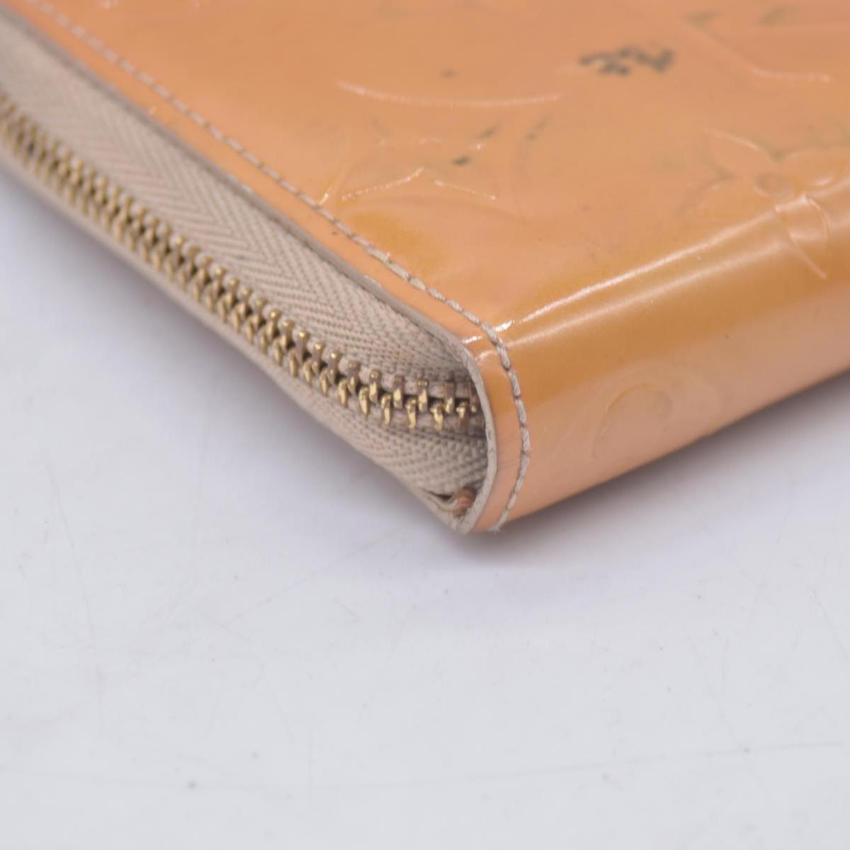 $520 1999 Louis Vuitton Vernis Zippy Coin Purse Wallet Beige BJ0959 10019326
