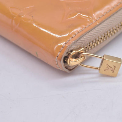 $520 1999 Louis Vuitton Vernis Zippy Coin Purse Wallet Beige BJ0959 10019326