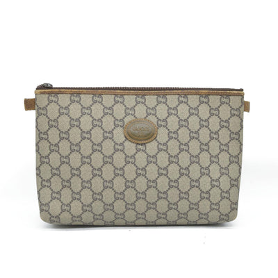 Gucci GG  Gucci Plus PVC Leather Pouch Clutch Bag