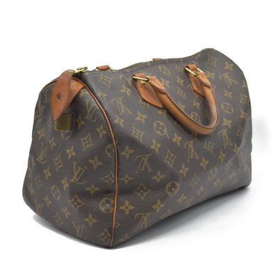 $1700 Louis Vuitton Monogram Speedy 35 TH0034