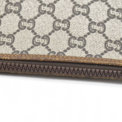 Gucci GG  Gucci Plus PVC Leather Pouch Clutch Bag