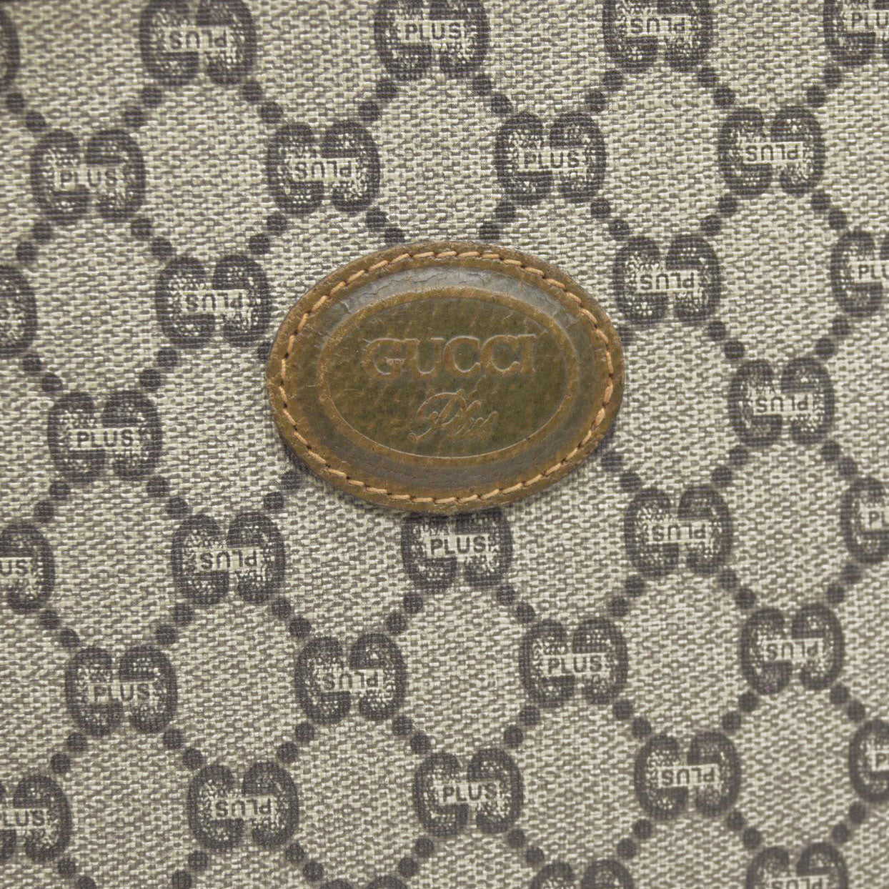 Gucci GG  Gucci Plus PVC Leather Pouch Clutch Bag