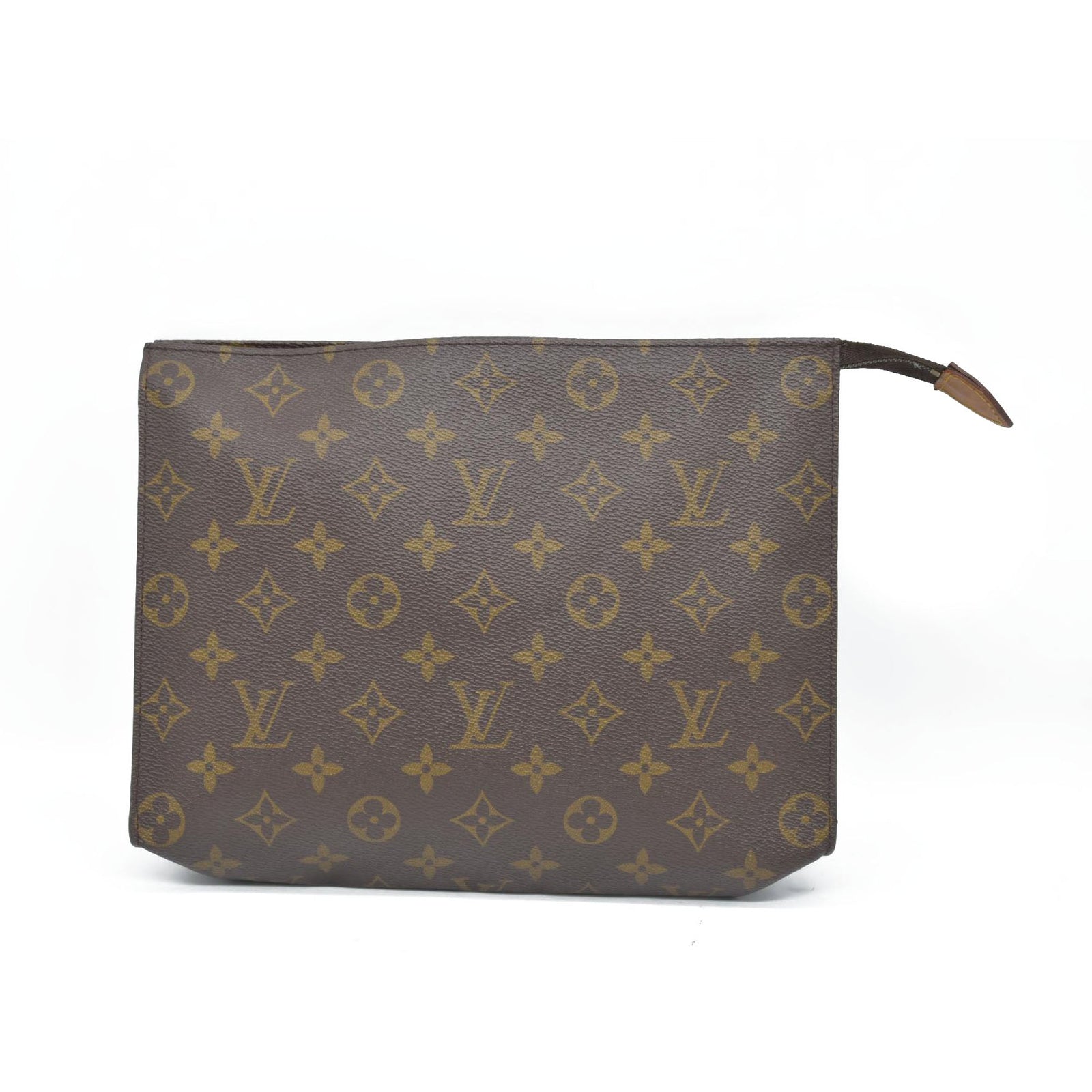Louis Vuitton Monogram Poche Toilette 26 Cosmetics Pouch Purse  TH01914