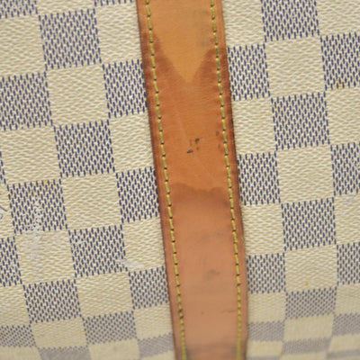 $2700 2007 Louis Vuitton Damier Azur Keepall Bandouliere 55