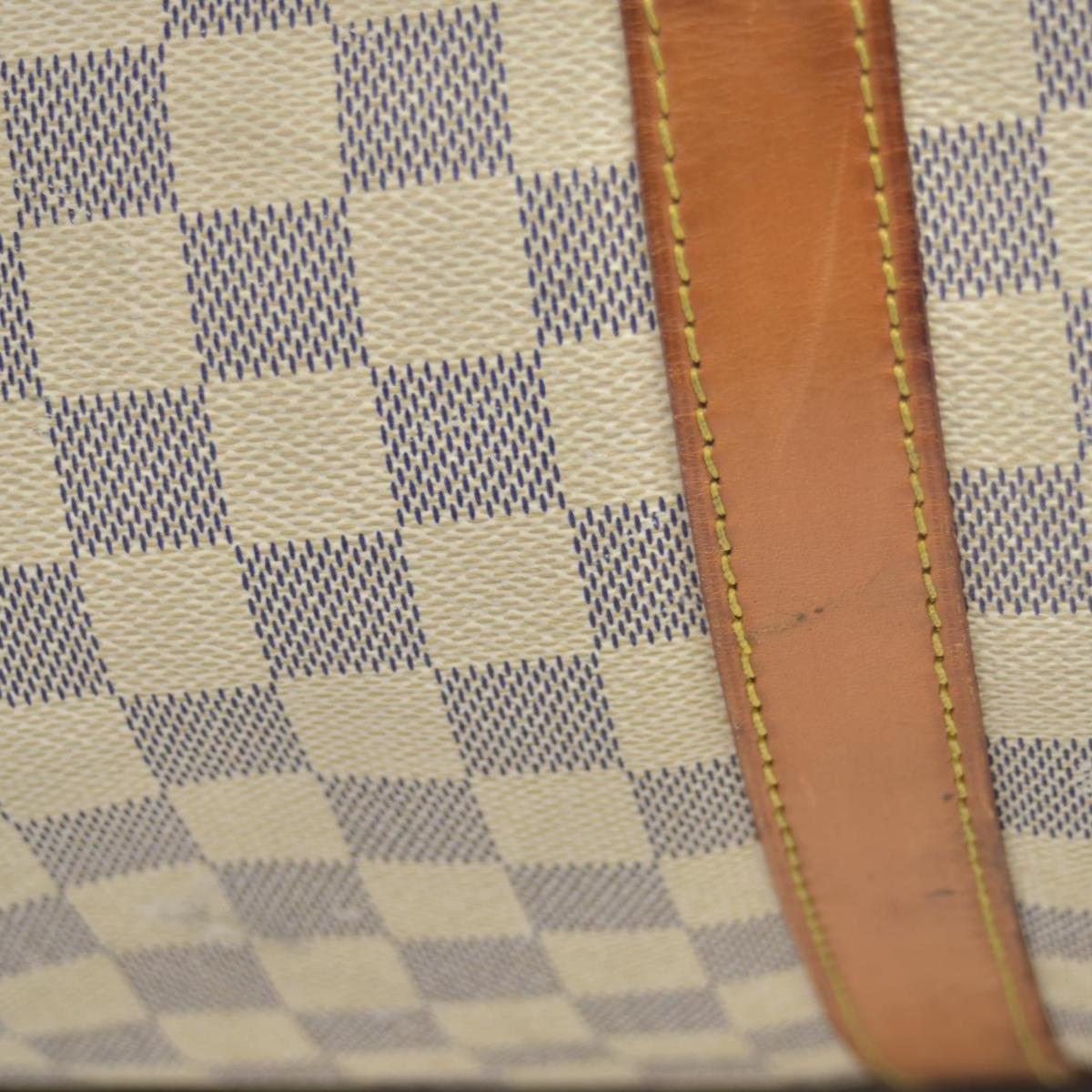 $2700 2007 Louis Vuitton Damier Azur Keepall Bandouliere 55