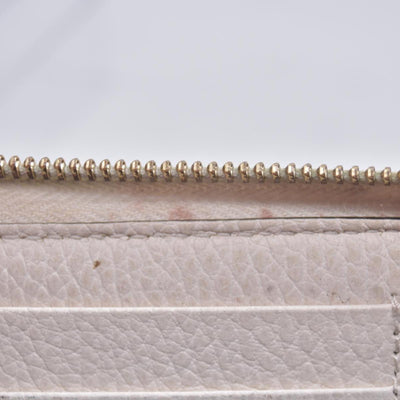 $660 2005 Gucci Cream GG Marmont zip around wallet 10021060