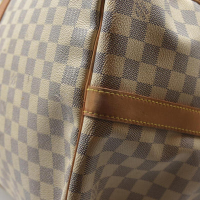 $2700 2007 Louis Vuitton Damier Azur Keepall Bandouliere 55