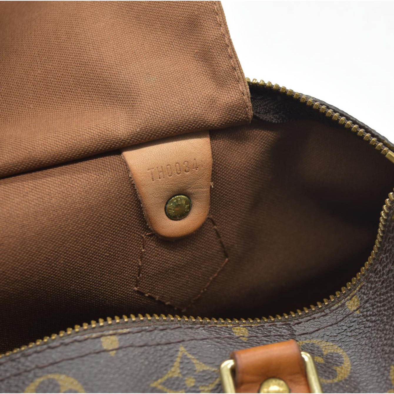 $1700 Louis Vuitton Monogram Speedy 35 TH0034