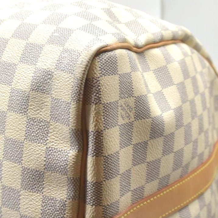 $2700 2007 Louis Vuitton Damier Azur Keepall Bandouliere 55