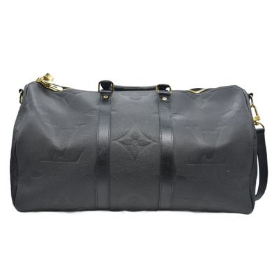 $3900 Louis Vuitton Empreinte Monogram Giant Keepall Bandouliere 45 Black 10020175