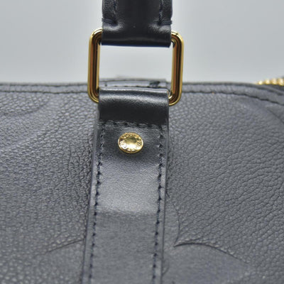 $3900 Louis Vuitton Empreinte Monogram Giant Keepall Bandouliere 45 Black 10020175