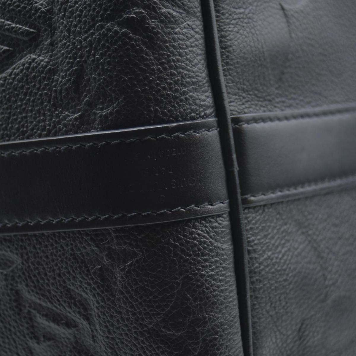 $3900 Louis Vuitton Empreinte Monogram Giant Keepall Bandouliere 45 Black 10020175