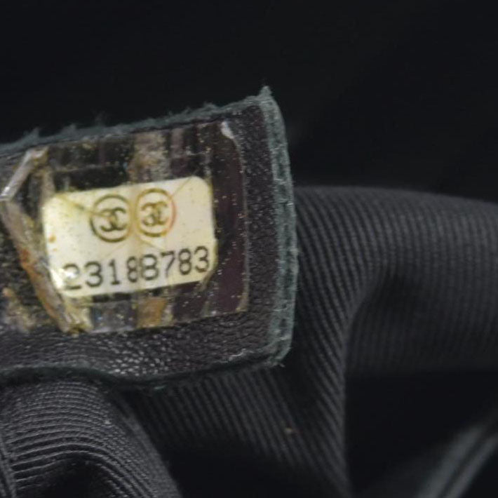 $7600 2017 Chanel Lambskin Quilted Large Boy Flap Black