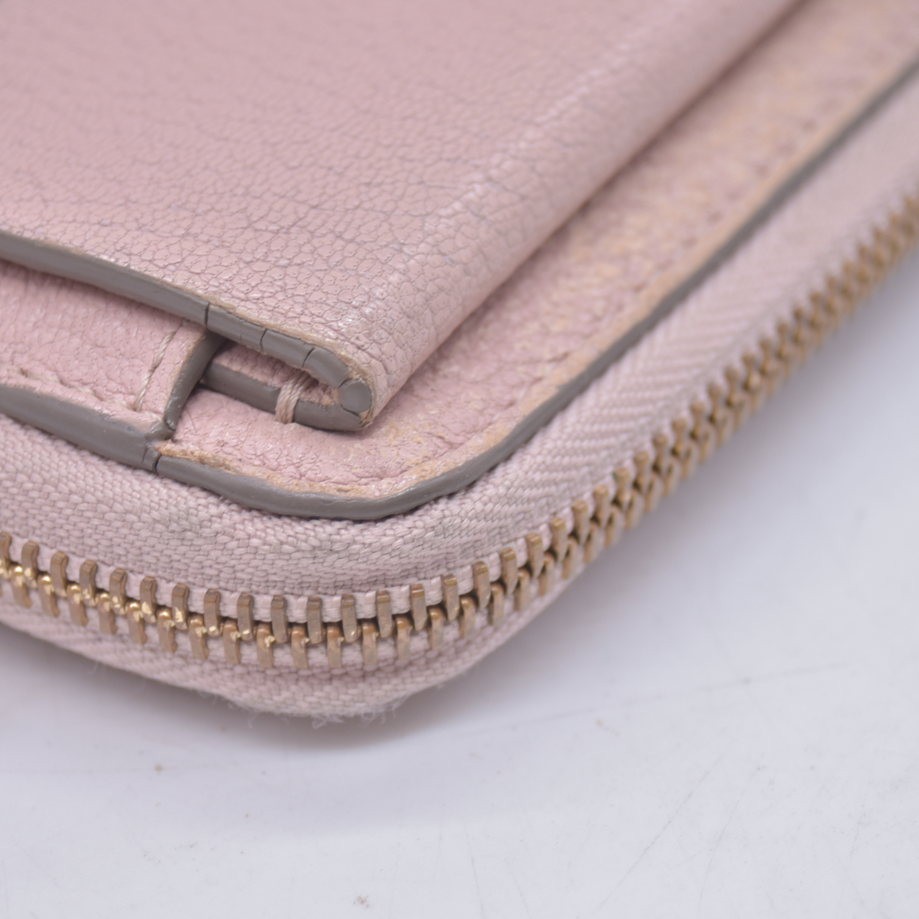 $605 2015 Chloe Long Drew Zip Around Flap Wallet Pink 10021062