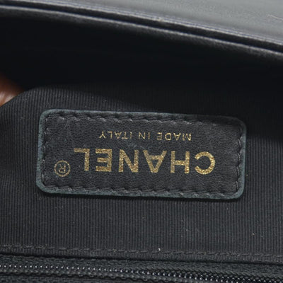 $7600 2017 Chanel Lambskin Quilted Large Boy Flap Black