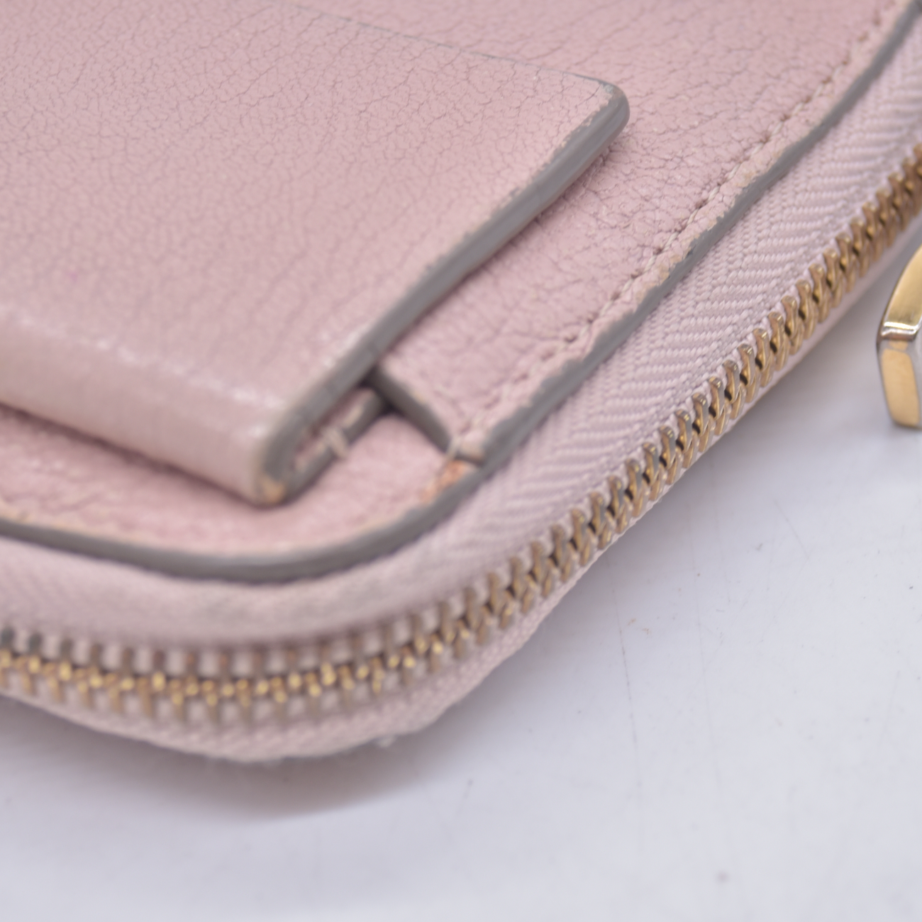 $605 2015 Chloe Long Drew Zip Around Flap Wallet Pink 10021062