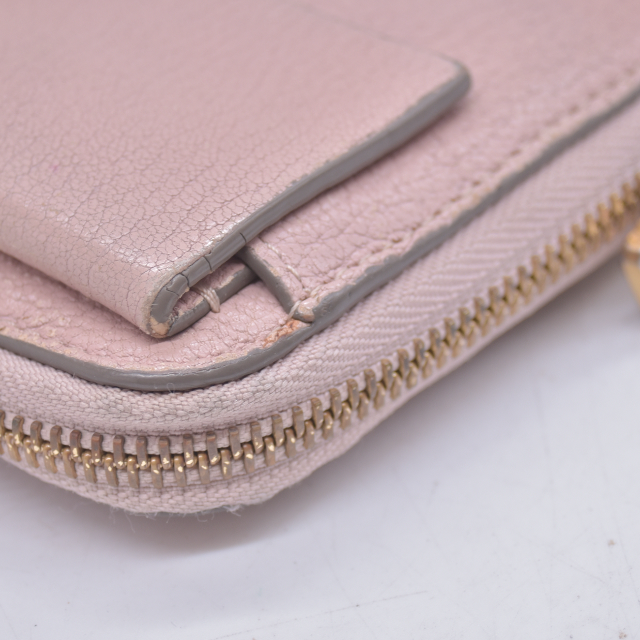 $605 2015 Chloe Long Drew Zip Around Flap Wallet Pink 10021062