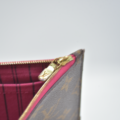 2018 Louis Vuitton Monogram Neverfull MM GM Pochette Pivoine CA4148