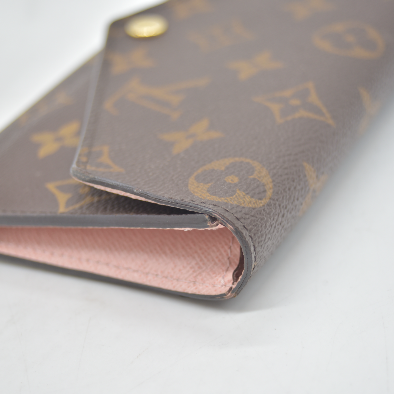 $720 2016 Louis Vuitton Monogram Monogram Jeanne Wallet Rose Ballerine with inserts CA3196