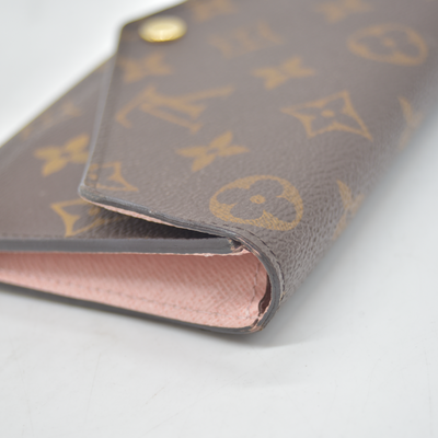 $720 2016 Louis Vuitton Monogram Monogram Jeanne Wallet Rose Ballerine with inserts CA3196