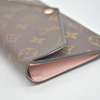 $720 2016 Louis Vuitton Monogram Monogram Jeanne Wallet Rose Ballerine with inserts CA3196