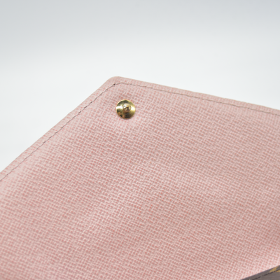 $720 2016 Louis Vuitton Monogram Monogram Jeanne Wallet Rose Ballerine with inserts CA3196