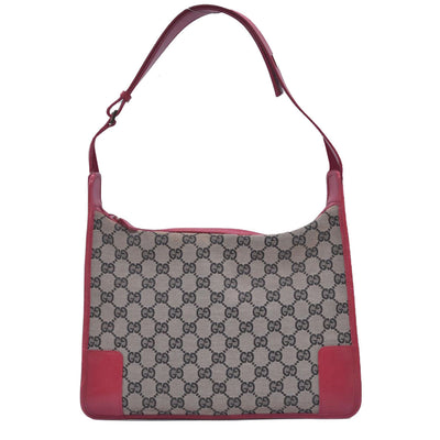 $650 Gucci Vintage GG Canvas Shoulder Bag CONSIGNMENT 10021000