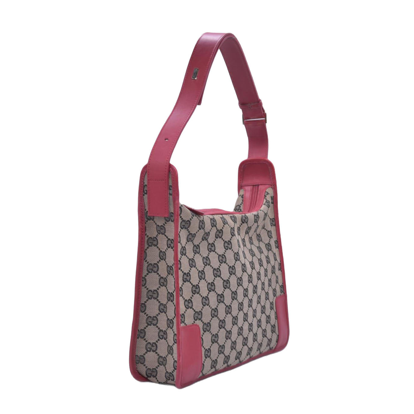 $650 Gucci Vintage GG Canvas Shoulder Bag CONSIGNMENT 10021000