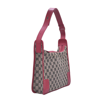 $650 Gucci Vintage GG Canvas Shoulder Bag CONSIGNMENT 10021000