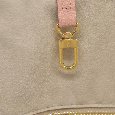 $3050 Louis Vuitton Empreinte Monogram Giant Neverfull MM Trianon Pink Cream