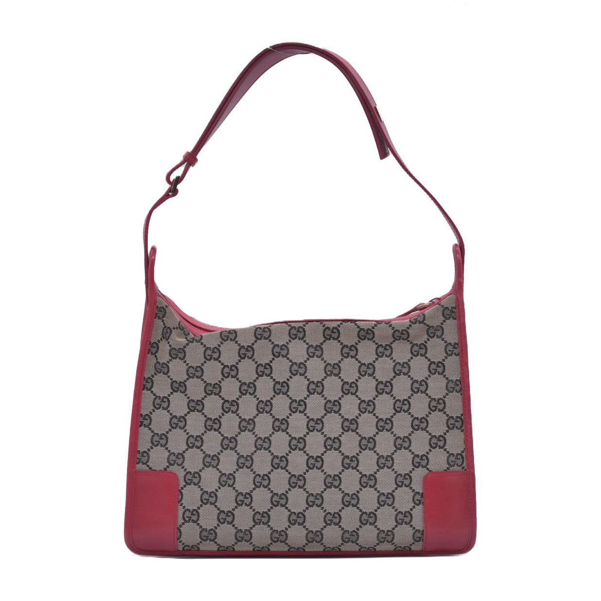$650 Gucci Vintage GG Canvas Shoulder Bag CONSIGNMENT 10021000