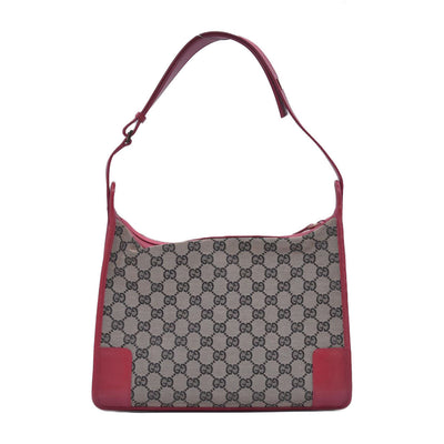 $650 Gucci Vintage GG Canvas Shoulder Bag CONSIGNMENT 10021000