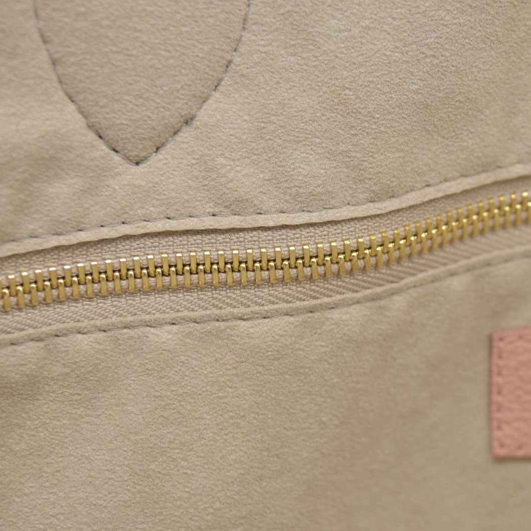 $3050 Louis Vuitton Empreinte Monogram Giant Neverfull MM Trianon Pink Cream