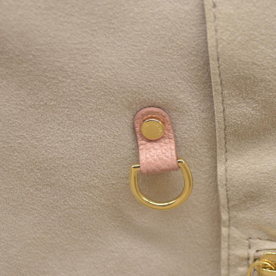 $3050 Louis Vuitton Empreinte Monogram Giant Neverfull MM Trianon Pink Cream